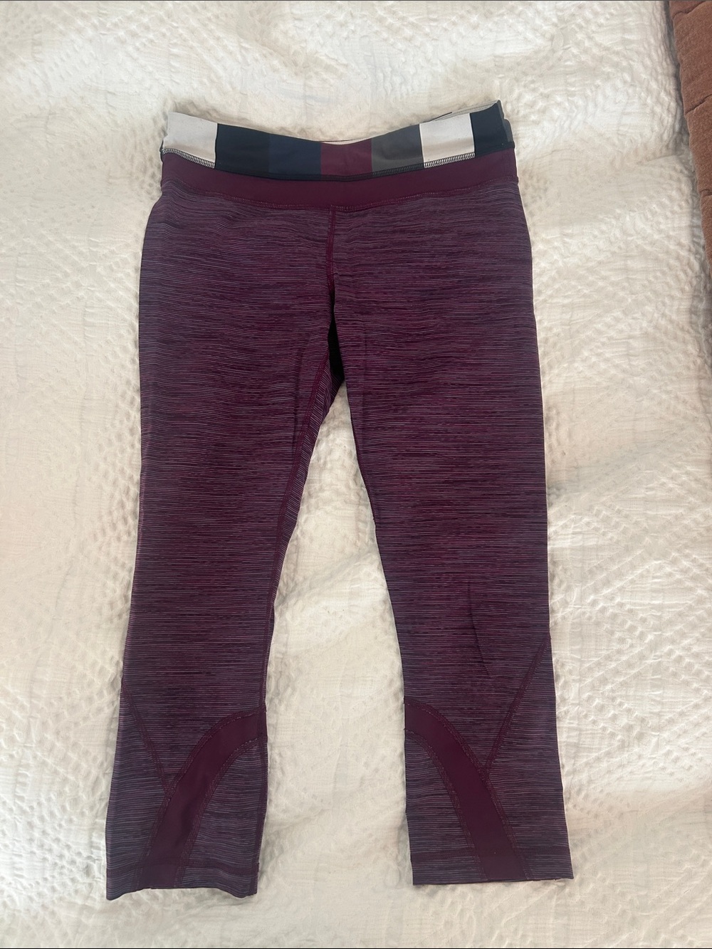 lululemon athletica Plum Space-Dye Capri Leggings